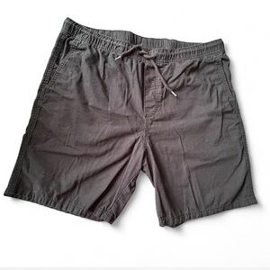 H&M menβs black cotton shorts Size large with drawstring waist.